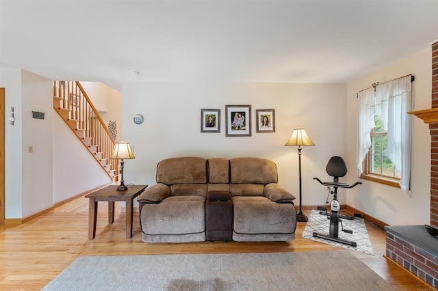 39 Grey Fox Lndg, Woodstock, CT 06281 - living room featuring wood finished floors and stairway