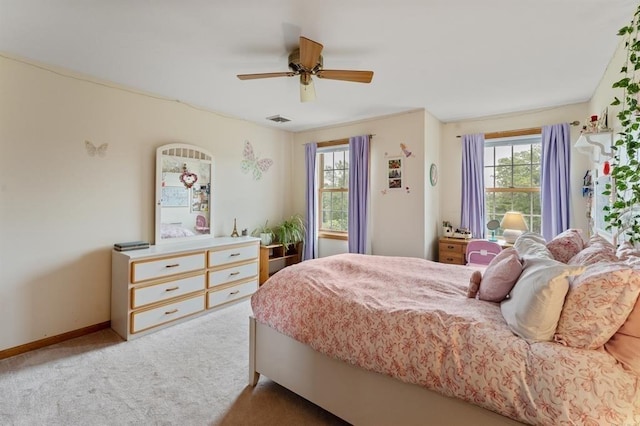 39 Grey Fox Lndg, Woodstock, CT 06281 - bedroom featuring carpet, multiple windows, and a ceiling fan
