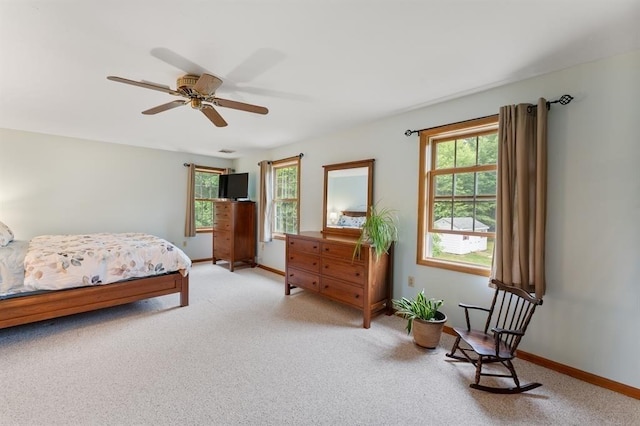 39 Grey Fox Lndg, Woodstock, CT 06281 - bedroom featuring light colored carpet and ceiling fan