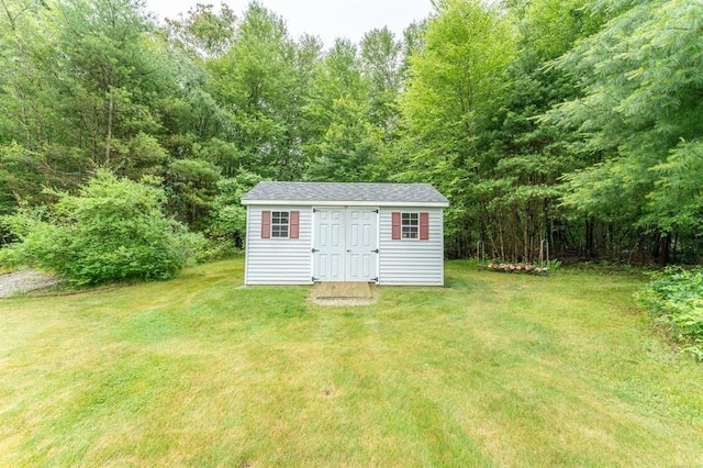 39 Grey Fox Lndg, Woodstock, CT 06281 - view of outbuilding featuring a forest view