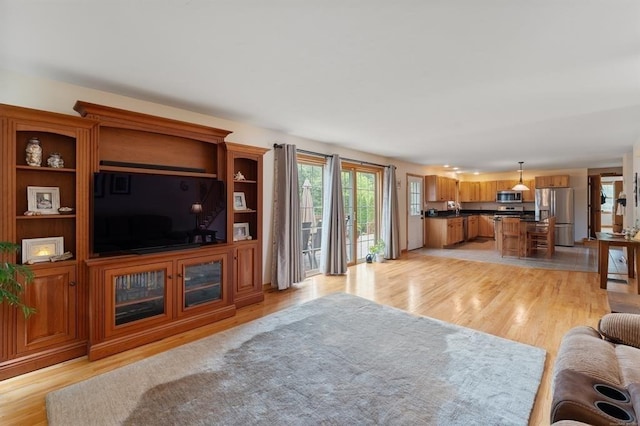 39 Grey Fox Lndg, Woodstock, CT 06281 - living area with light wood-style floors