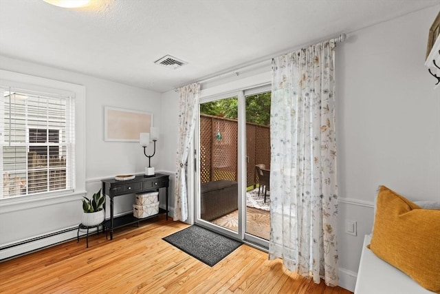 45 S Elm St, West Bridgewater, MA 02379 - doorway with wood finished floors