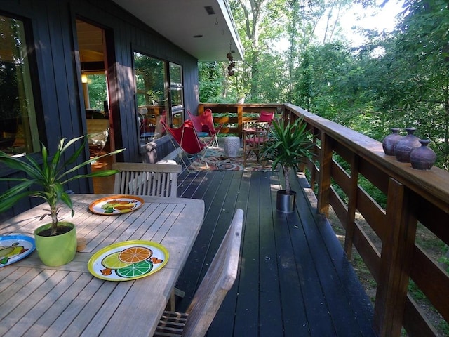 view of wooden terrace