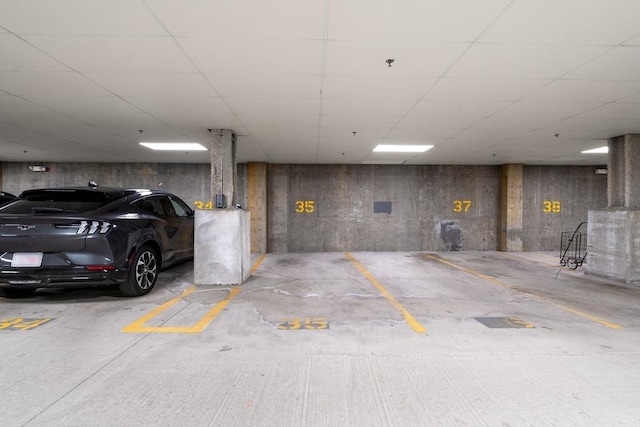 view of parking deck