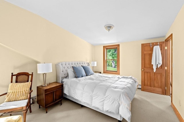 67 Greenfield Ln, Scituate, MA 02066 - bedroom featuring light carpet and baseboard heating