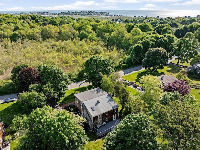 67 Greenfield Ln, Scituate, MA 02066 - bird's eye view of a heavily wooded area