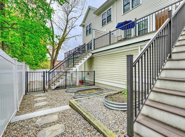 11 Conway St Unit 3, Boston, MA 02131 - fenced backyard featuring stairs