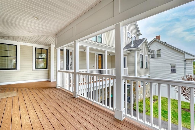 11 Conway St Unit 3, Boston, MA 02131 - wooden terrace featuring a porch