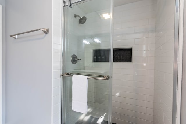 bathroom with walk in shower