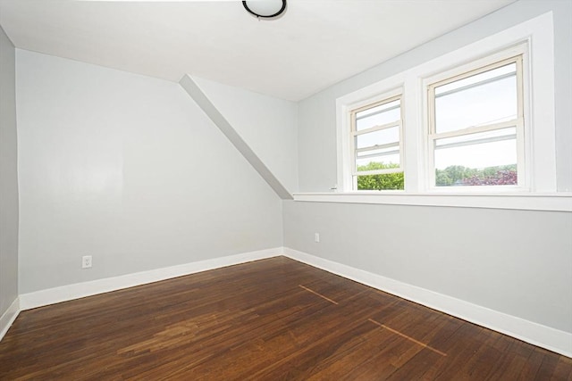 bonus room with hardwood / wood-style flooring