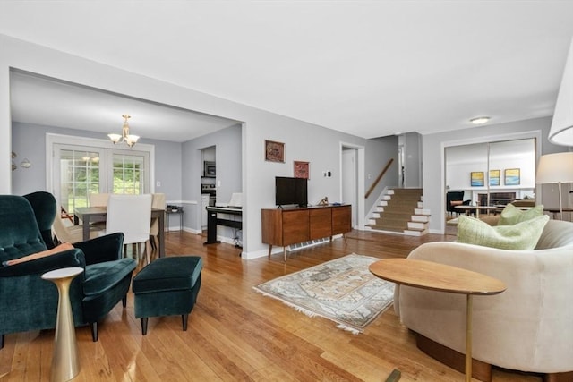 6 Cherry Ridge Rd, Acton, MA 01720 - living area with a chandelier and light wood-type flooring