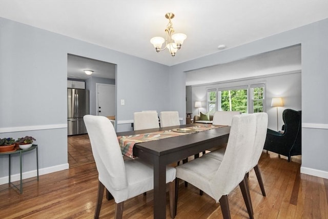 6 Cherry Ridge Rd, Acton, MA 01720 - dining room with a chandelier and wood finished floors