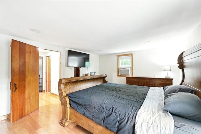 77 Marblehead St, North Reading, MA 01864 - bedroom featuring light wood-type flooring and cooling unit