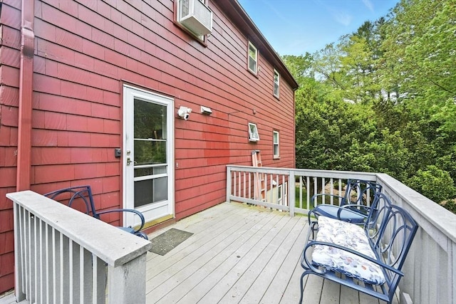 77 Marblehead St, North Reading, MA 01864 - deck featuring a wall mounted air conditioner