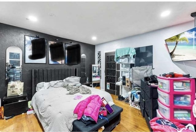 629 Cambridge St, Worcester, MA 01610 - bedroom featuring wood finished floors and recessed lighting