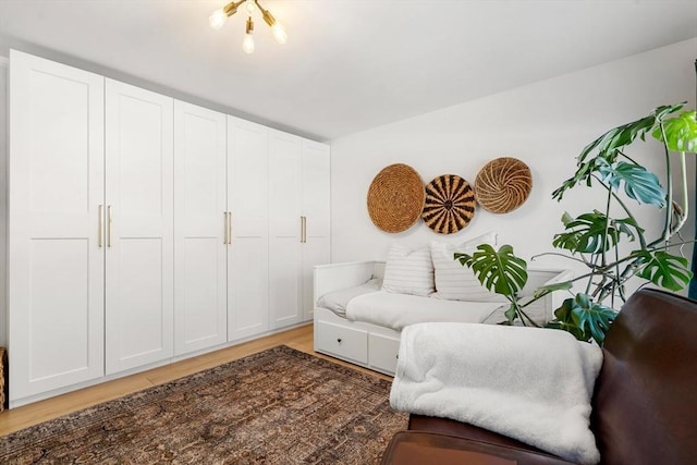 living room featuring hardwood / wood-style flooring