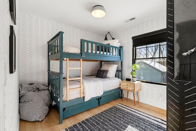 bedroom featuring hardwood / wood-style flooring