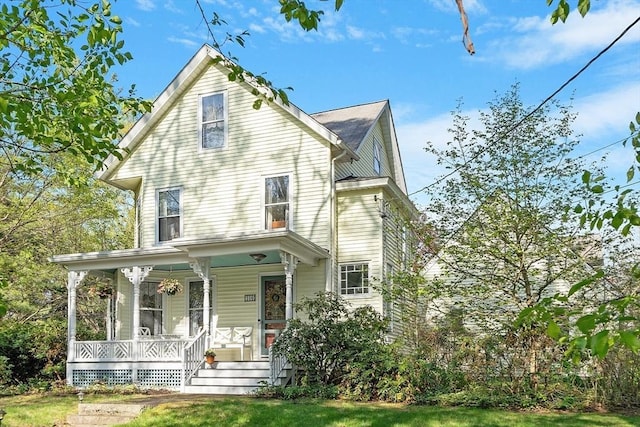 view of front of house with a porch