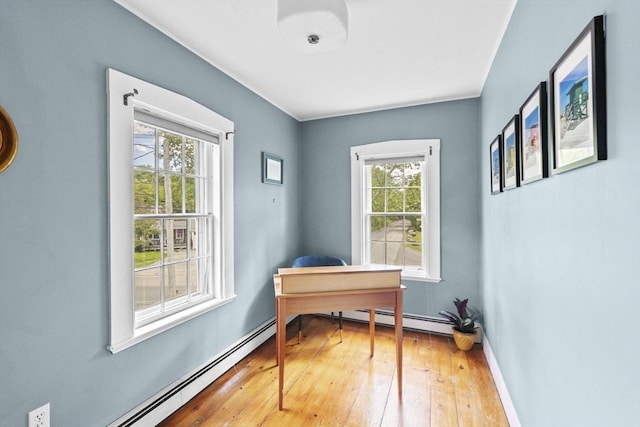 112 Hollett St, Scituate, MA 02066 - office featuring plenty of natural light, light wood finished floors, and baseboards