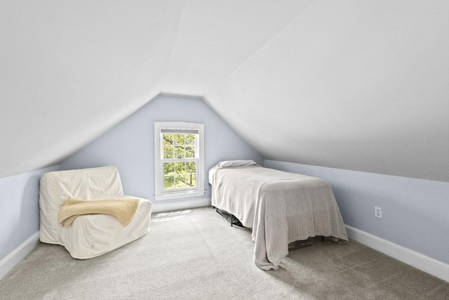 112 Hollett St, Scituate, MA 02066 - carpeted bedroom featuring vaulted ceiling and baseboards