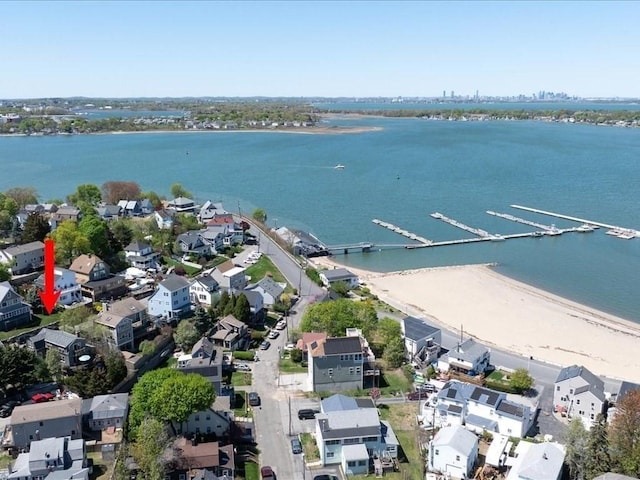 151 Pilgrim Rd, Weymouth, MA 02191 - aerial overview of property's location featuring a nearby body of water and nearby suburban area