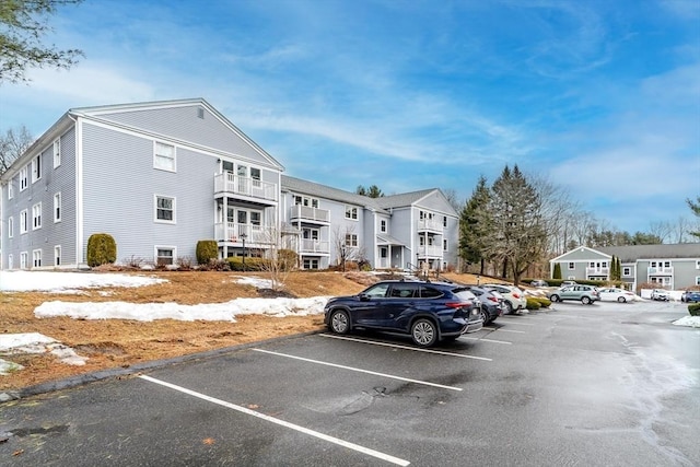 view of uncovered parking lot