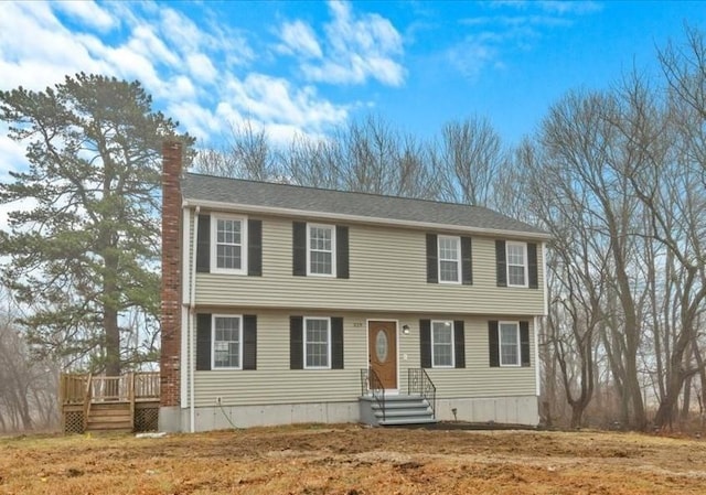 view of colonial-style house