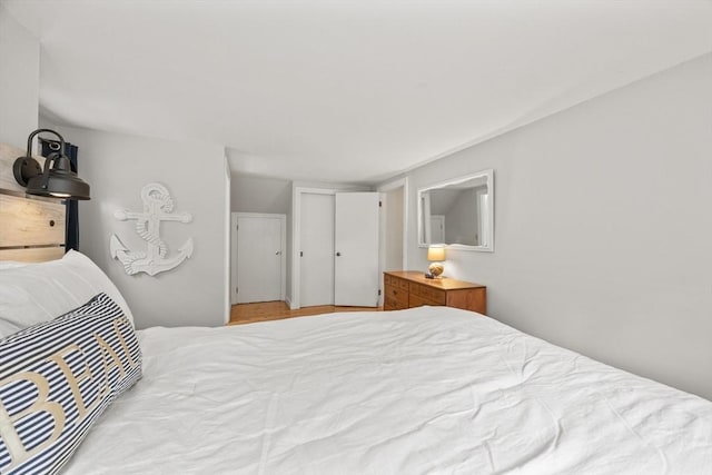 bedroom featuring a closet