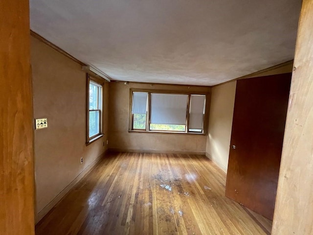 65 Beacon St, Melrose, MA 02176 - unfurnished room with crown molding and light wood-type flooring