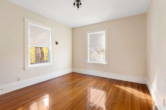 4-6 W St, Arlington, MA 02476 - empty room featuring plenty of natural light, baseboards, and wood finished floors