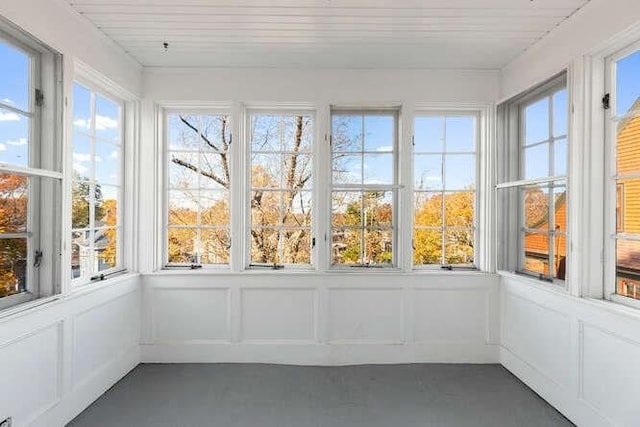4-6 W St, Arlington, MA 02476 - unfurnished sunroom with a decorative wall and wood ceiling