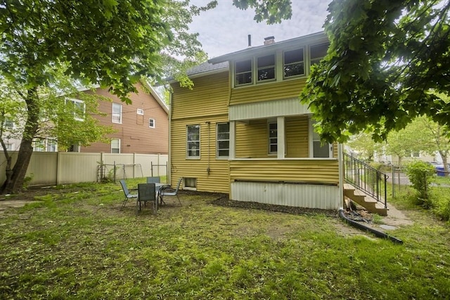 80 Rochelle St, Springfield, MA 01109 - rear view of house featuring stairs