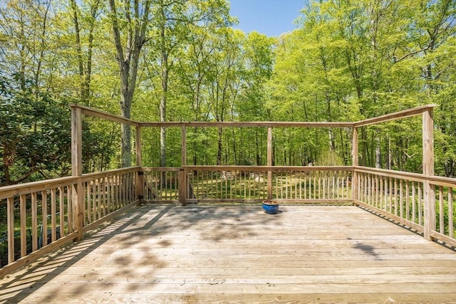 313 Bennett Rd, Hampden, MA 01036 - view of wooden deck