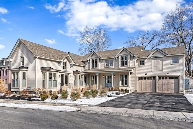 view of front facade featuring a garage