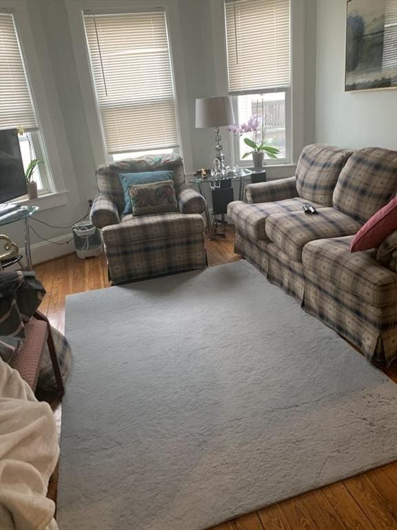 295 Grove St, Brockton, MA 02302 - living area with wood finished floors and plenty of natural light