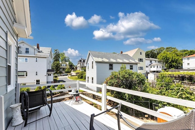 419 Poplar St, Boston, MA 02131 - deck featuring a residential view
