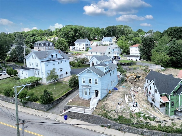 419 Poplar St, Boston, MA 02131 - aerial perspective of suburban area