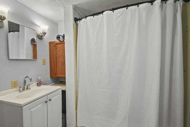 66 Squantum Rd, Jaffrey, NH 03452 - bathroom featuring vanity and a textured ceiling
