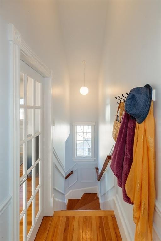 interior space featuring hardwood / wood-style floors