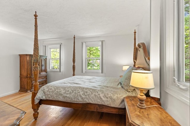 12 Queens Cir, Sharon, MA 02067 - bedroom featuring multiple windows, wood finished floors, baseboards, and a textured ceiling