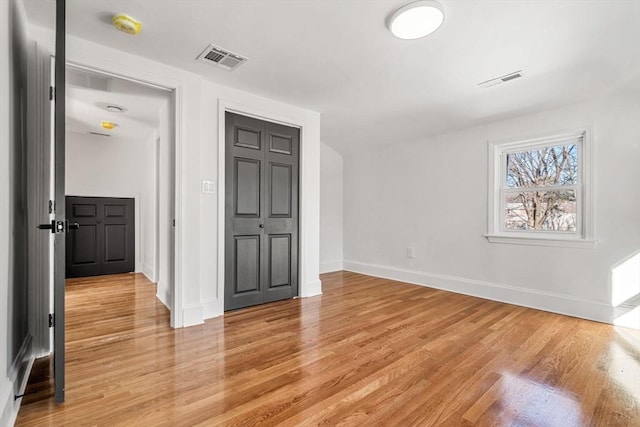 interior space featuring light hardwood / wood-style flooring