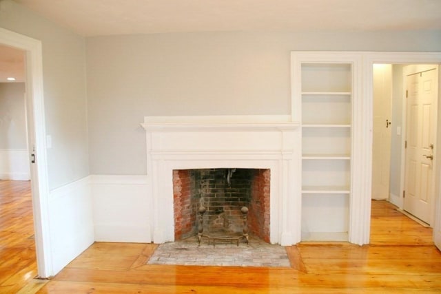 interior details featuring wood-type flooring