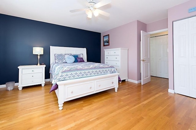 238 Rock St Unit C8, Norwood, MA 02062 - bedroom featuring light wood-type flooring, baseboards, and ceiling fan