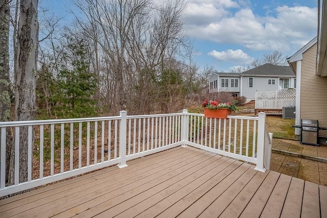 9 Summerfield Dr Unit 8, Grafton, MA 01560 - deck with a grill and central air condition unit