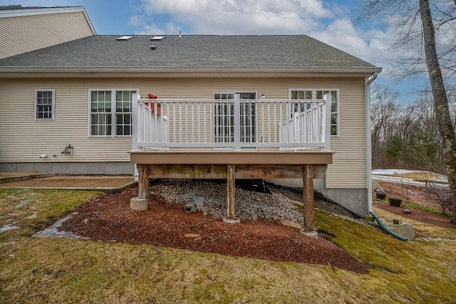 9 Summerfield Dr Unit 8, Grafton, MA 01560 - back of property with roof with shingles and a deck