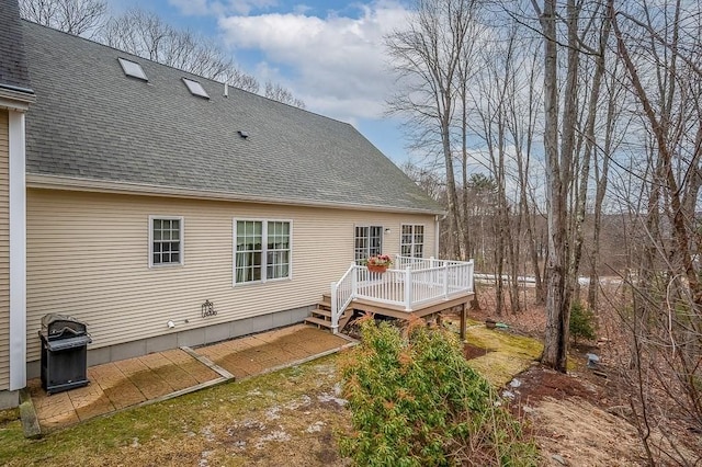 9 Summerfield Dr Unit 8, Grafton, MA 01560 - rear view of house with a deck and a shingled roof