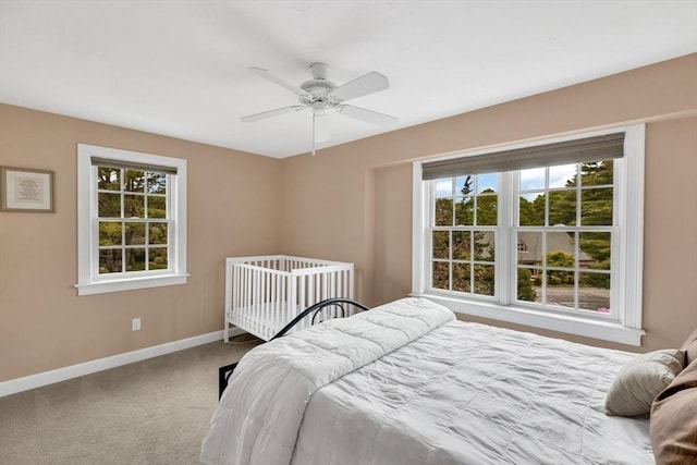 17 Hampton Ct Unit 17, Mashpee, MA 02649 - carpeted bedroom featuring baseboards and ceiling fan