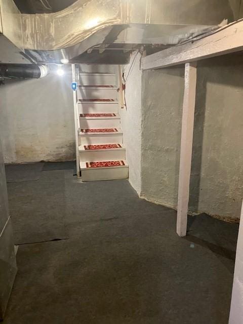 423 Orange St, Springfield, MA 01108 - view of unfinished basement