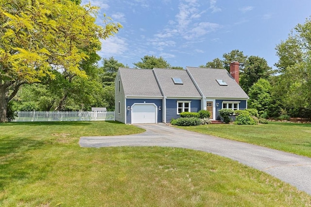 88 Amelia Way, Barnstable, MA 02648 - view of front of home with an attached garage, a chimney, and driveway