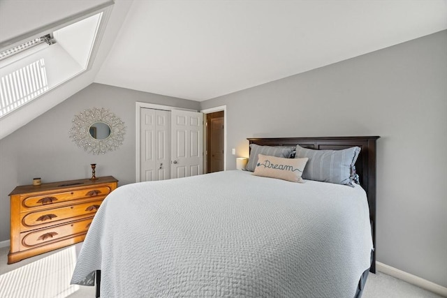 88 Amelia Way, Barnstable, MA 02648 - bedroom featuring carpet floors, a closet, and lofted ceiling
